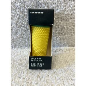 Starbucks Cold Cup Ornament Key Chain Tumbler New 4×1.5 NIB